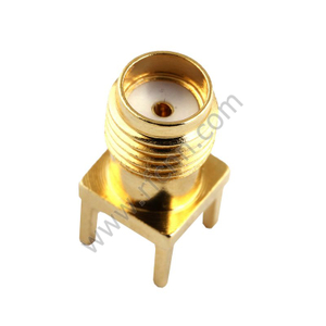 SMA נקבה ישר דרך חור עבור מחבר PCB RF